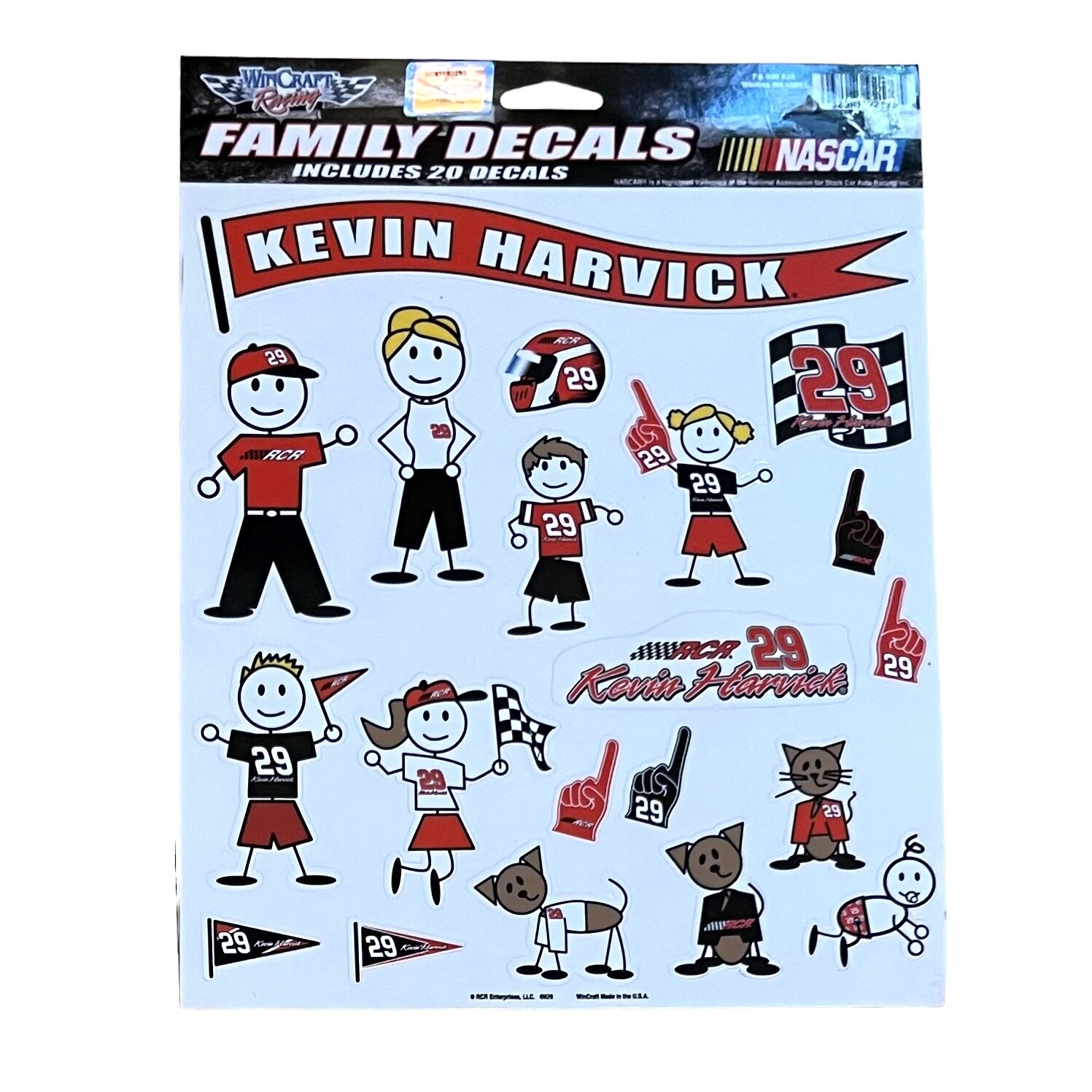 Kevin Harvick Family Decals Set of 20