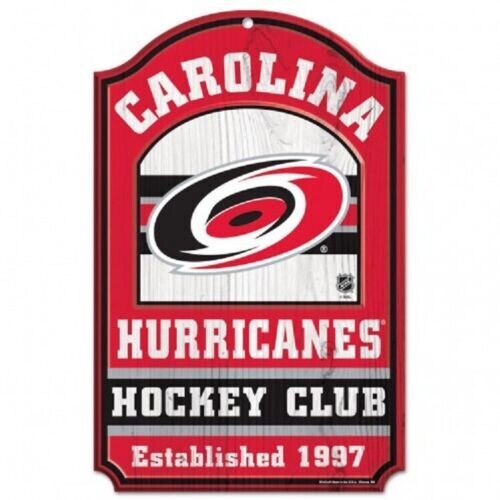 Carolina Hurricanes 11"x 17" Wooden Fan Cave Sign