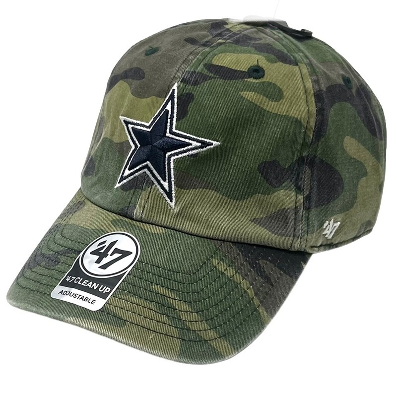 Dallas Cowboys Men’s Camo 47 Brand Clean Up Adjustable Hat