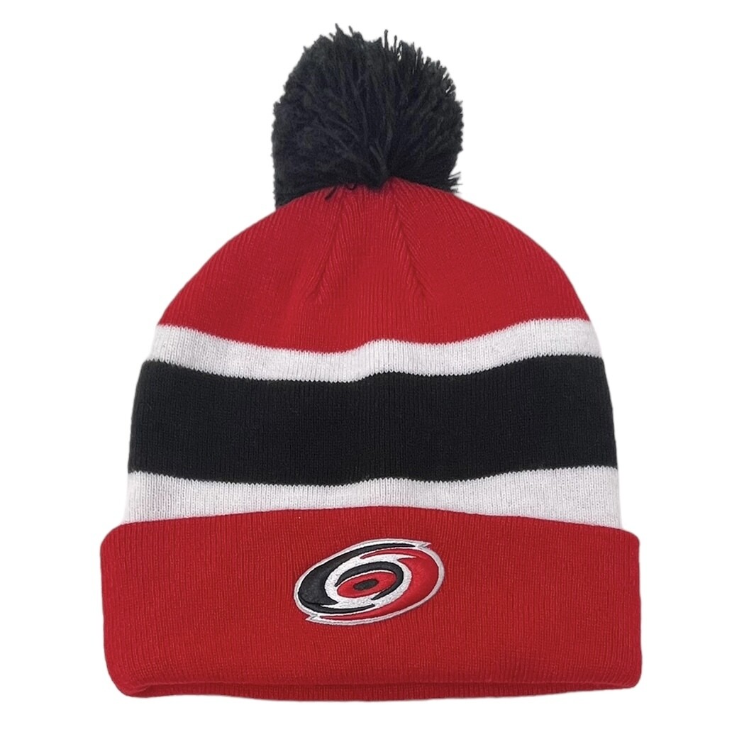 Carolina Hurricanes Men’s Fanatics Cuffed Pom Knit Hat
