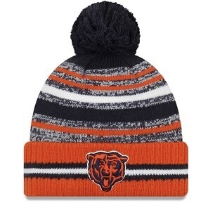 Chicago Bears Men's New Era Sport Cuffed Pom Knit Hat