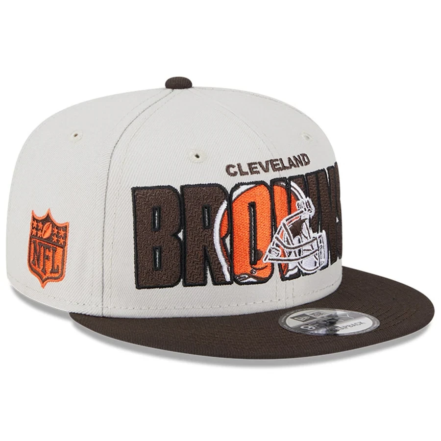 Cleveland Browns Men’s New Era Stone 2023 NFL Draft 9FIFTY Snapback Adjustable Hat