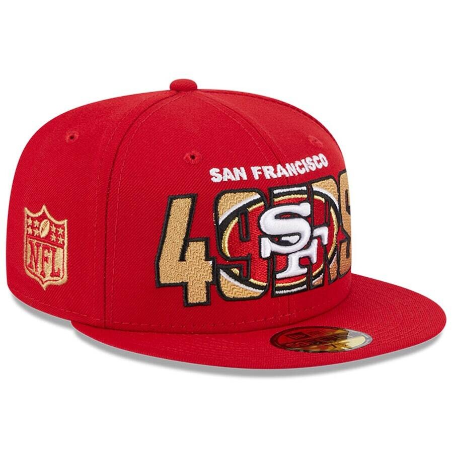 San Francisco 49ers Men’s New Era Scarlet 2023 NFL Draft 59FIFTY Fitted Hat