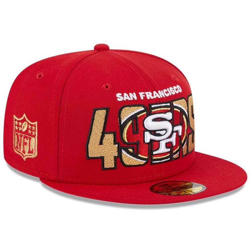 San Francisco 49ers Men’s New Era Scarlet 2023 NFL Draft 59FIFTY Fitted Hat