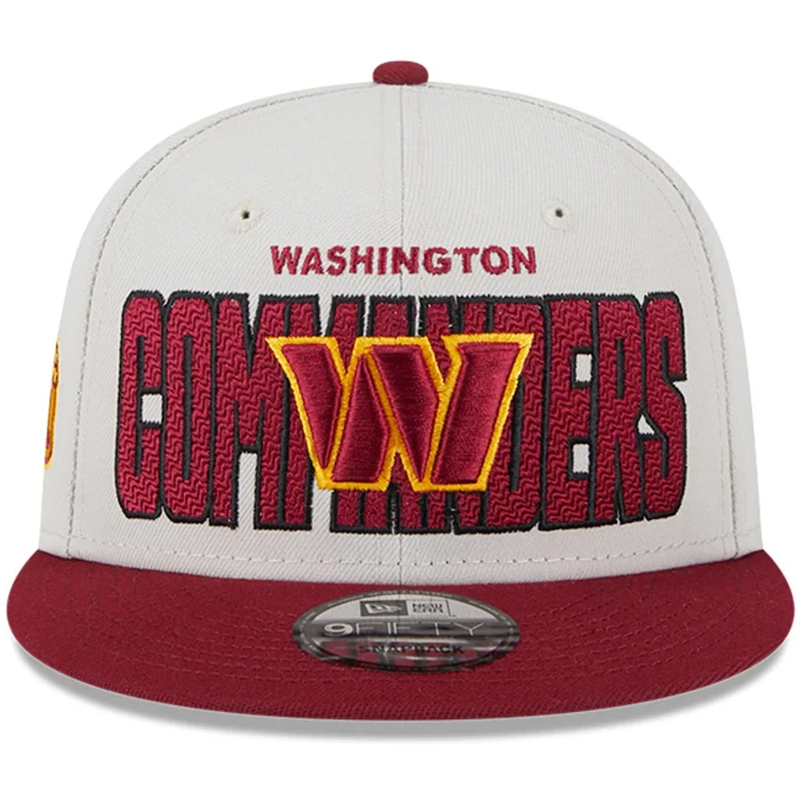 Washington Commanders 2023 Draft 9FIFTY Snapback Hat, White, NFL by New Era