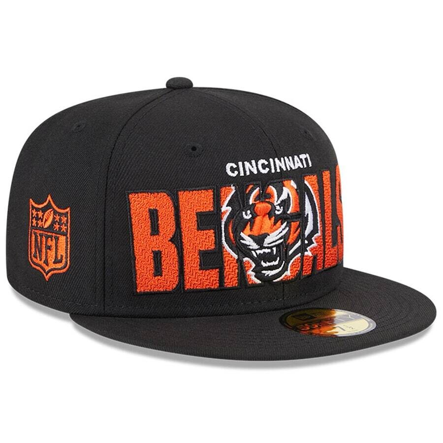 Cincinnati Bengals Men’s New Era Black 2023 NFL Draft 59FIFTY Fitted Hat