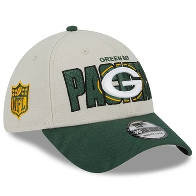 Green Bay Packers Men’s New Era Stone 2023 NFL Draft 39THIRTY Flex Hat