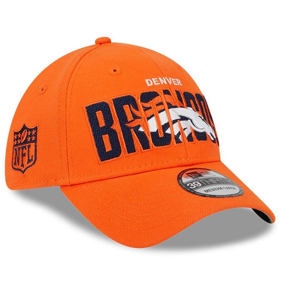 Denver Broncos Men’s New Era Orange NFL Draft 39THIRTY Flex Hat