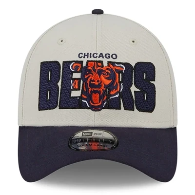 Chicago Bears Men’s New Era Stone 2023 NFL Draft 39THIRTY Flex Hat