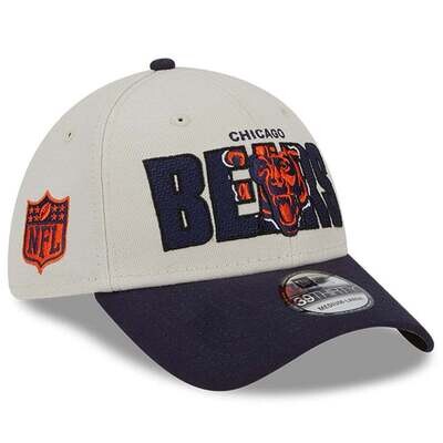 Chicago Bears Men’s New Era Stone 2023 NFL Draft 39THIRTY Flex Hat