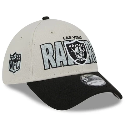Las Vegas Raiders Men’s New Era Stone 2023 NFL Draft 39THIRTY Flex Hat