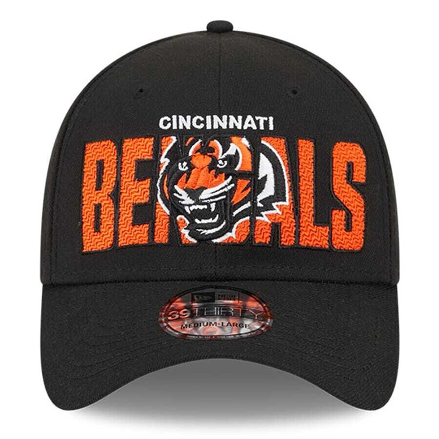 Cincinnati Bengals Men’s New Era Black 2023 NFL Draft 39THIRTY Flex Hat