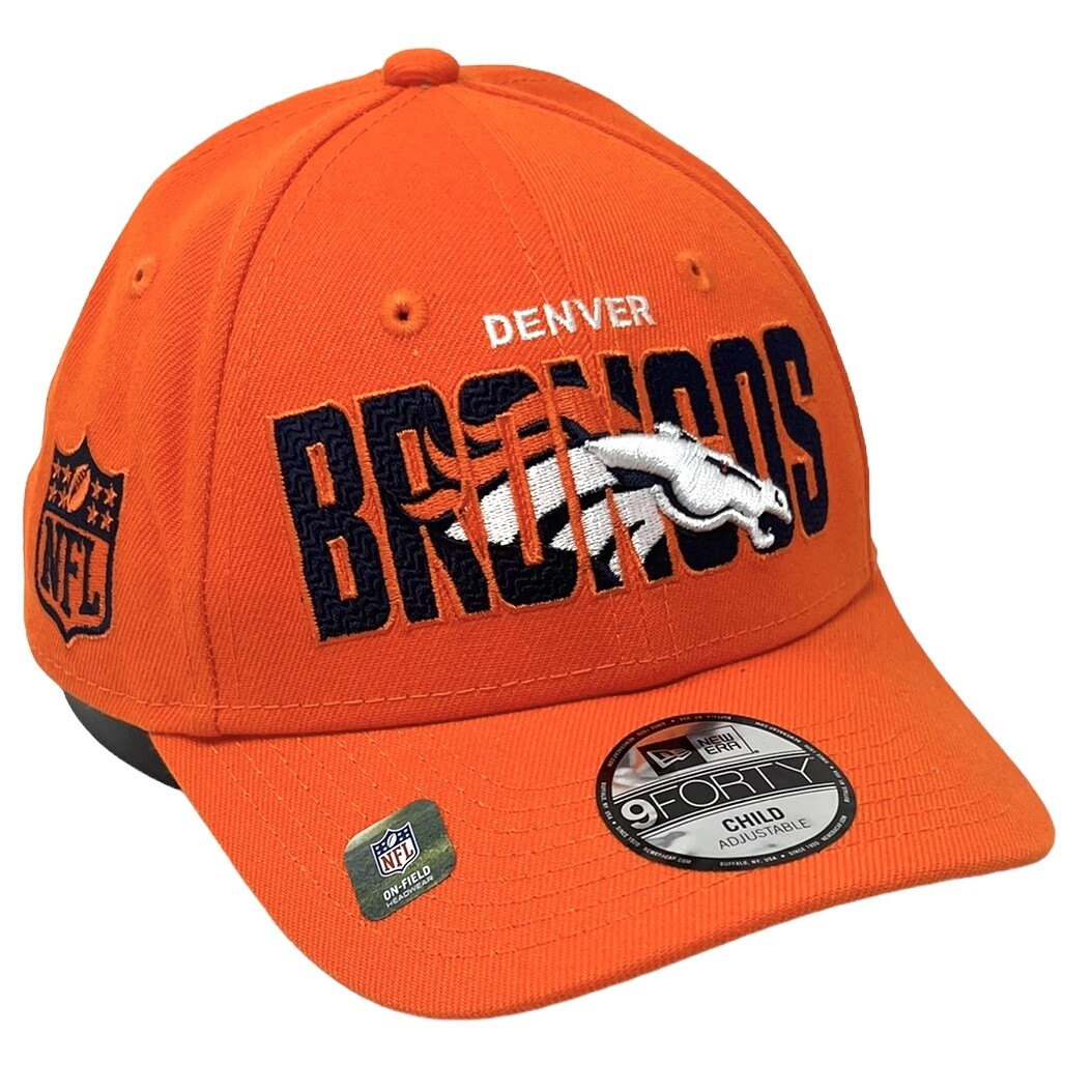 Denver Broncos Child New Era Orange 2023 NFL Draft 9FORTY Adjustable Hat
