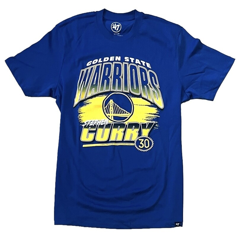 Golden State Warriors Stephen Curry Men’s 47 Brand Blue T-Shirt