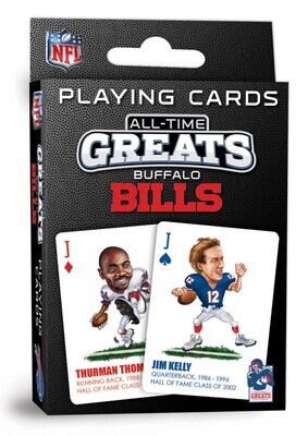Buffalo Bills All Time Greats NFL Playing Cards