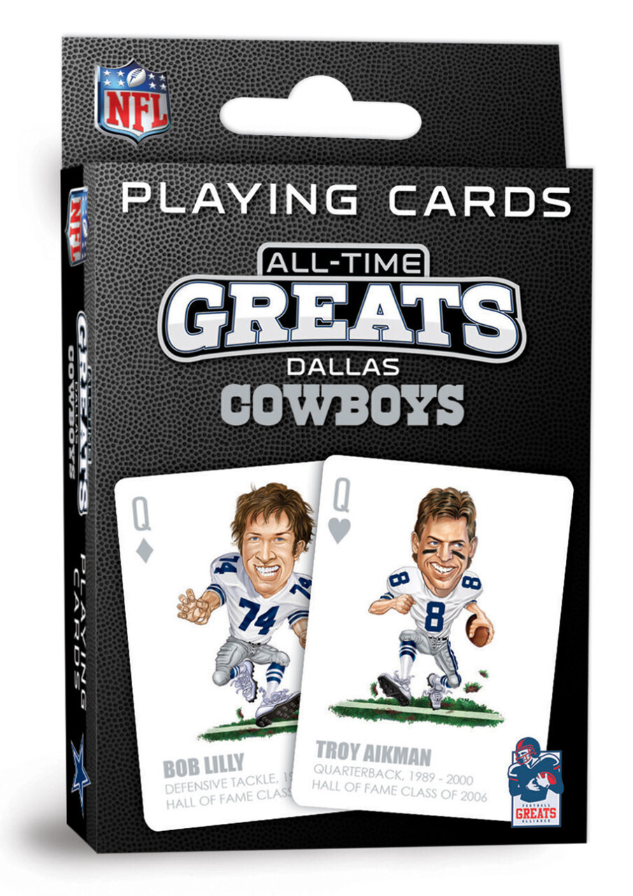 Dallas Cowboys All Time Greats NFL Playing Cards