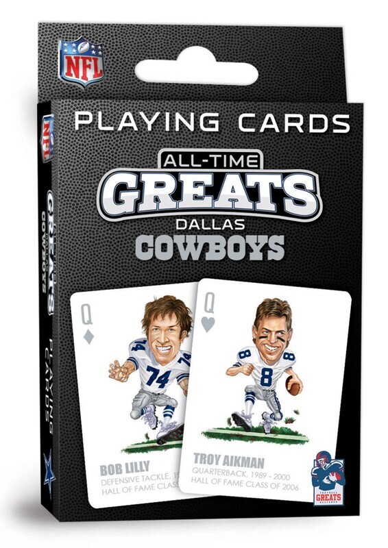 Dallas Cowboys All Time Greats NFL Playing Cards