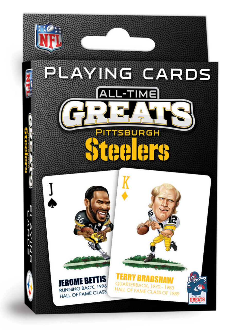 Pittsburgh Steelers All Time Greats NFL Playing Cards