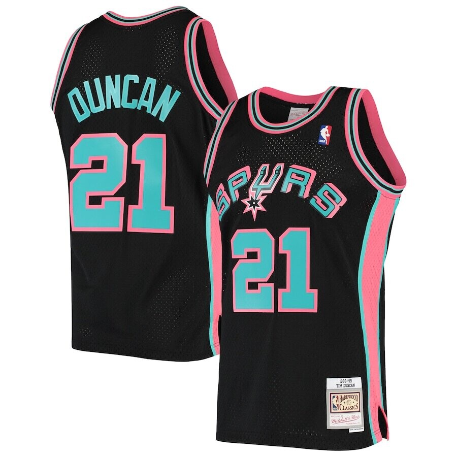  Tim Duncan San Antonio Spurs Mitchell and Ness Men's