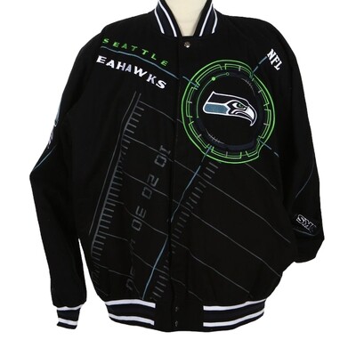 Seattle Seahawks Men's Embroidered Cotton Twill Jacket