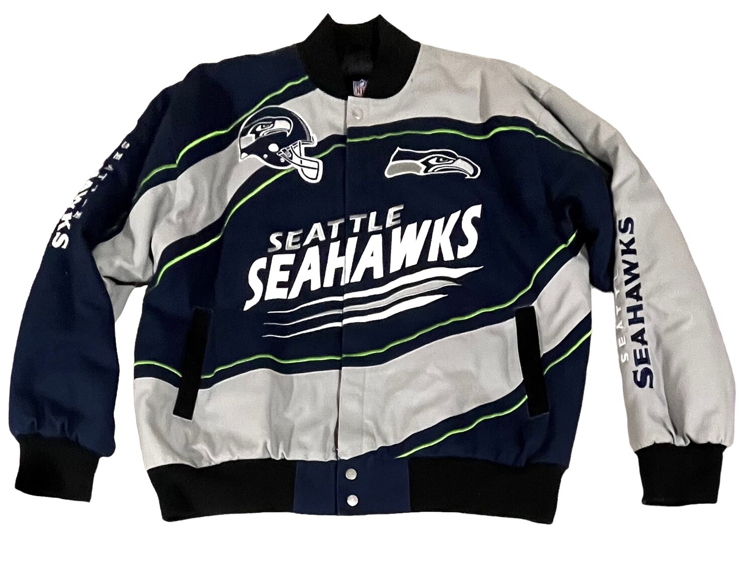 Seattle Seahawks Men's Embroidered Cotton Twill Jacket