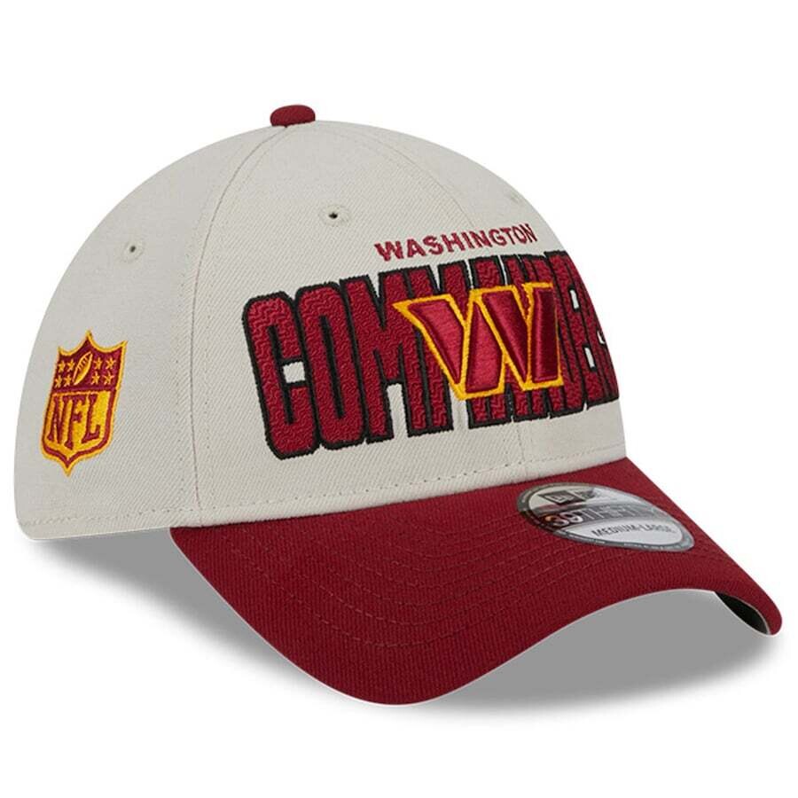 Washington Commanders Men’s New Era Stone NFL Draft 39THIRTY Flex Hat