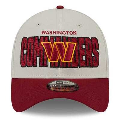 Washington Commanders Men’s New Era Stone 2023 NFL Draft 39THIRTY Flex Hat