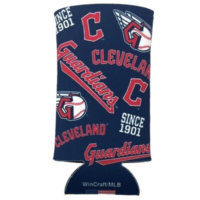 Cleveland Guardians 12 Ounce Slim Can Cooler Koozie