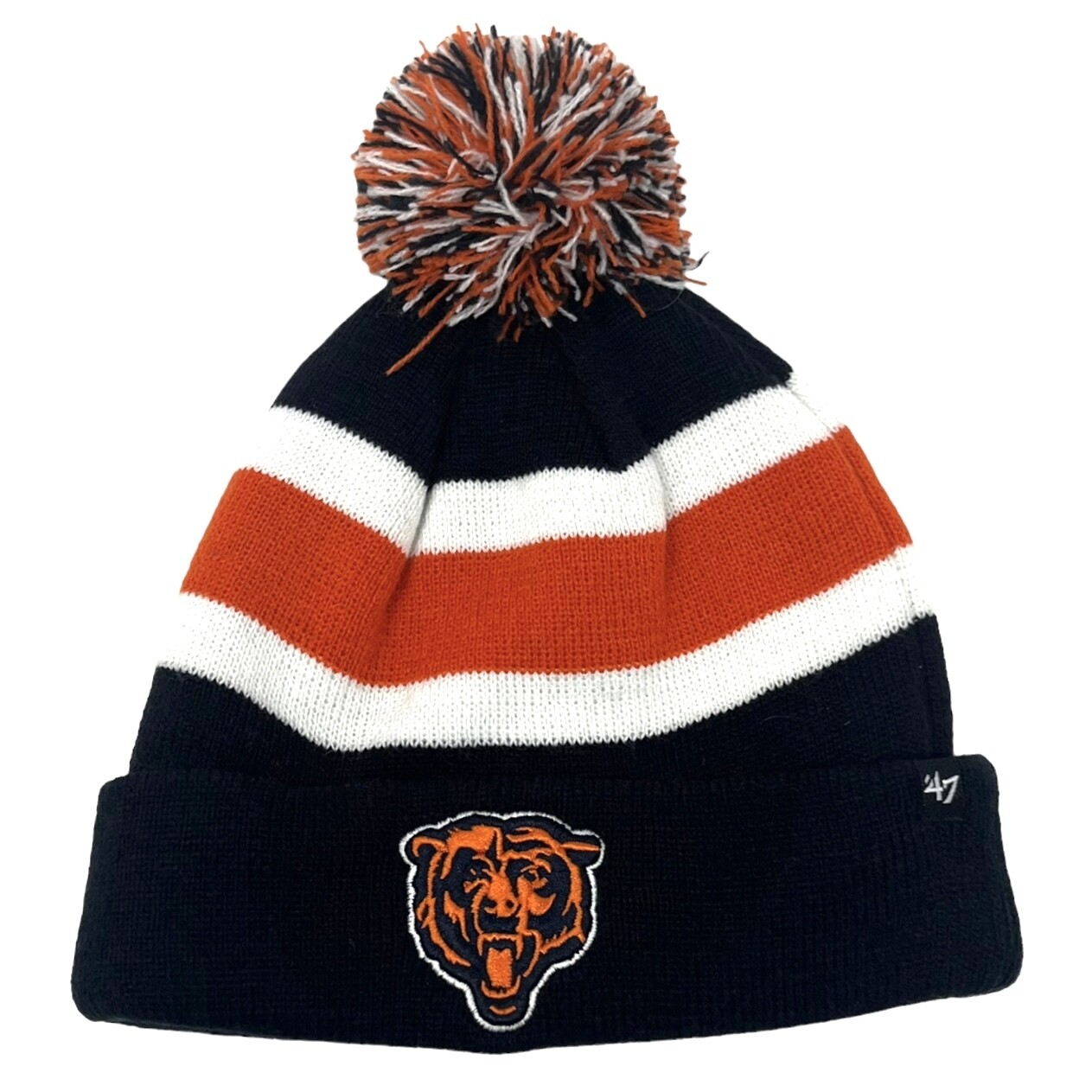 Chicago Bears Men's 47 Brand Breakaway Cuffed Pom Knit Hat