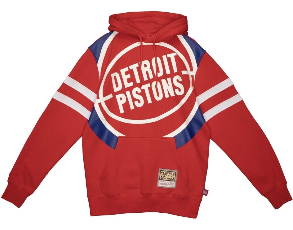 Detroit Pistons Men’s NBA Substantial Fleece Mitchell & Ness Hoodie