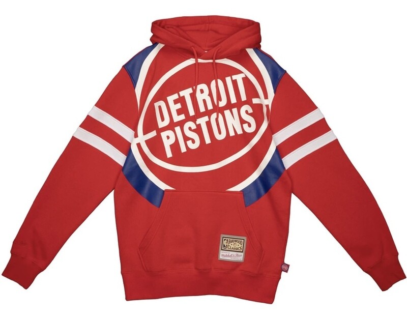 Detroit Pistons Men’s NBA Substantial Fleece Mitchell & Ness Hoodie