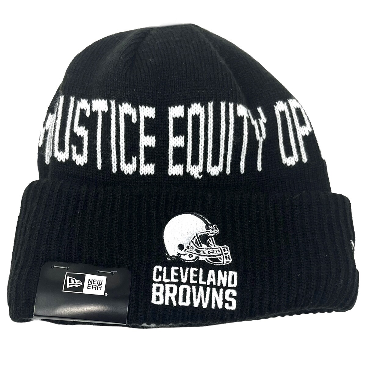 Cleveland Browns Men’s New Era Black Social Justice Cuffed Knit Hat