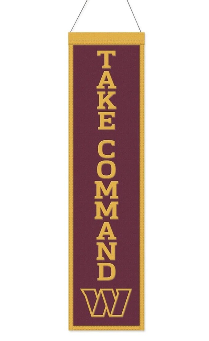 Washington Commanders Take Commanders Wool Banner