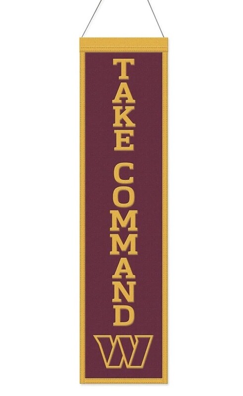 Washington Commanders Take Commanders Wool Banner