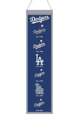 Los Angeles Dodgers 8" x 32" Heritage Banner