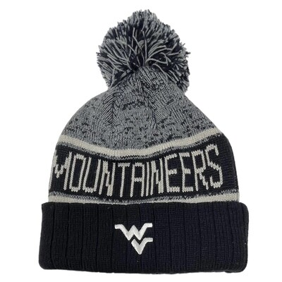 West Virginia Mountaineers Men's Top of the World Cuffed Pom Knit Hat