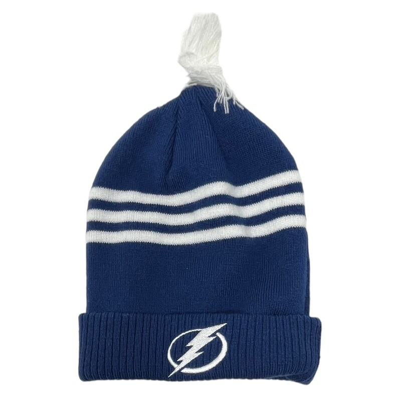 Tampa Bay Lightning Men’s Adidas Cuffed Pom Knit Hat