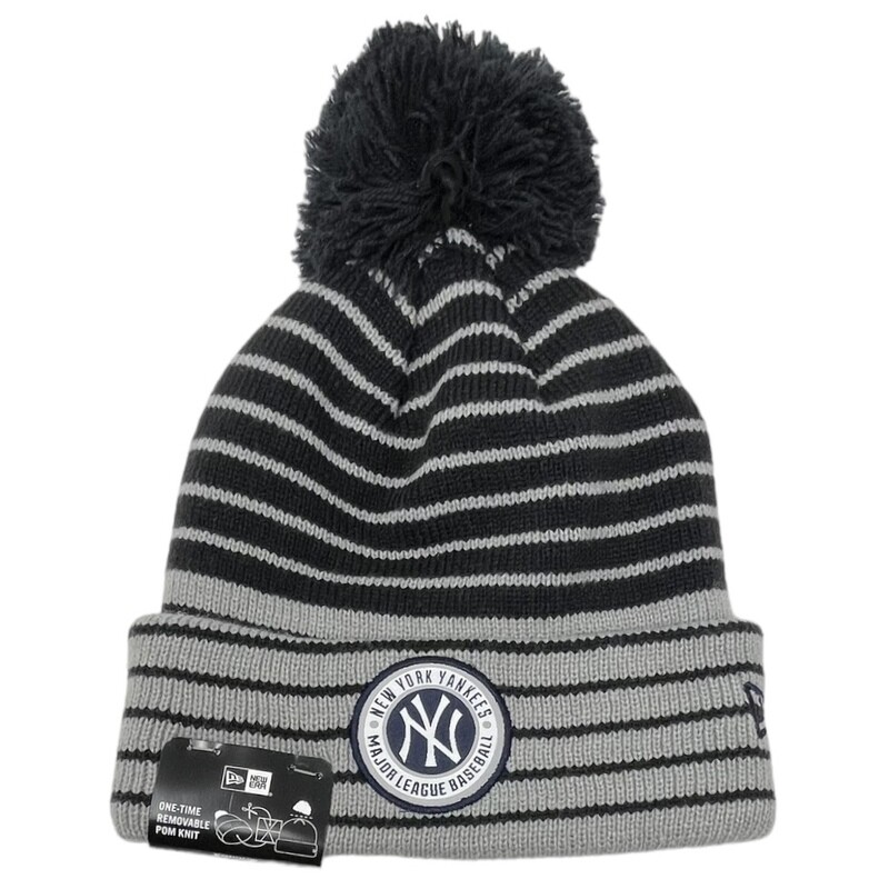 New York Yankees Men’s New Era Cuffed Pom Knit Hat New York Yankees Men’s New Era Cuffed Pom Knit Hat