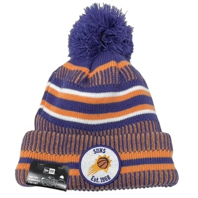 Phoenix Suns Men’s New Era Cuffed Pom Knit Hat Phoenix Suns Men’s New Era Cuffed Pom Knit Hat