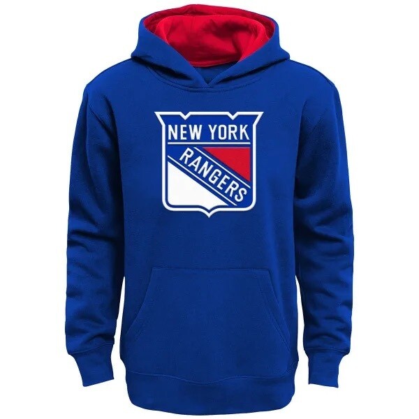 New York Rangers Youth Big Boys' Prime Pullover Hoodie