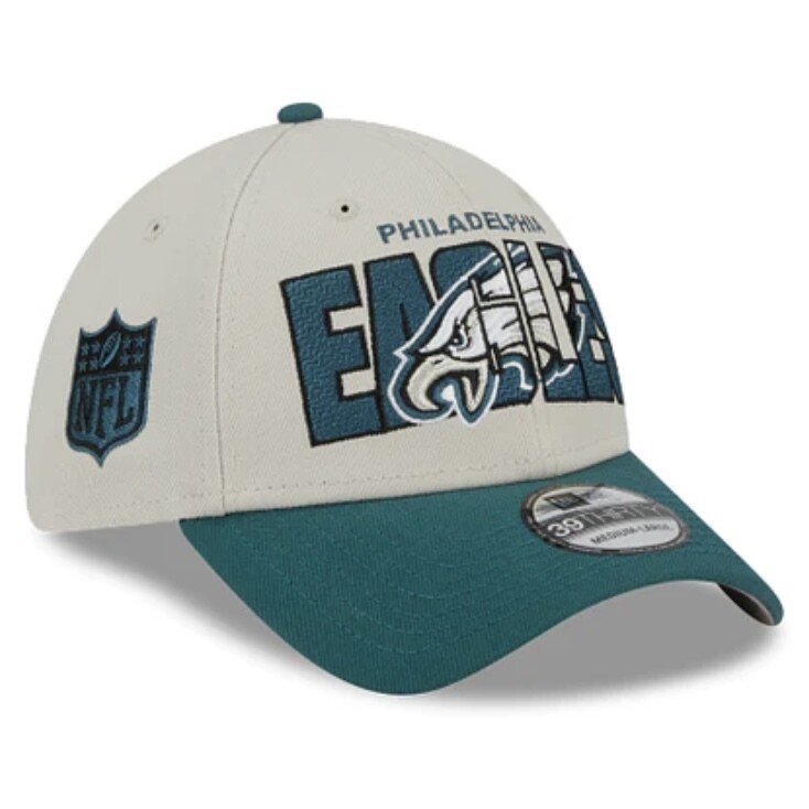 Philadelphia Eagles Men’s New Era Stone NFL Draft 39THIRTY Flex Hat