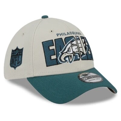 Philadelphia Eagles Men’s New Era Stone NFL Draft 39THIRTY Flex Hat