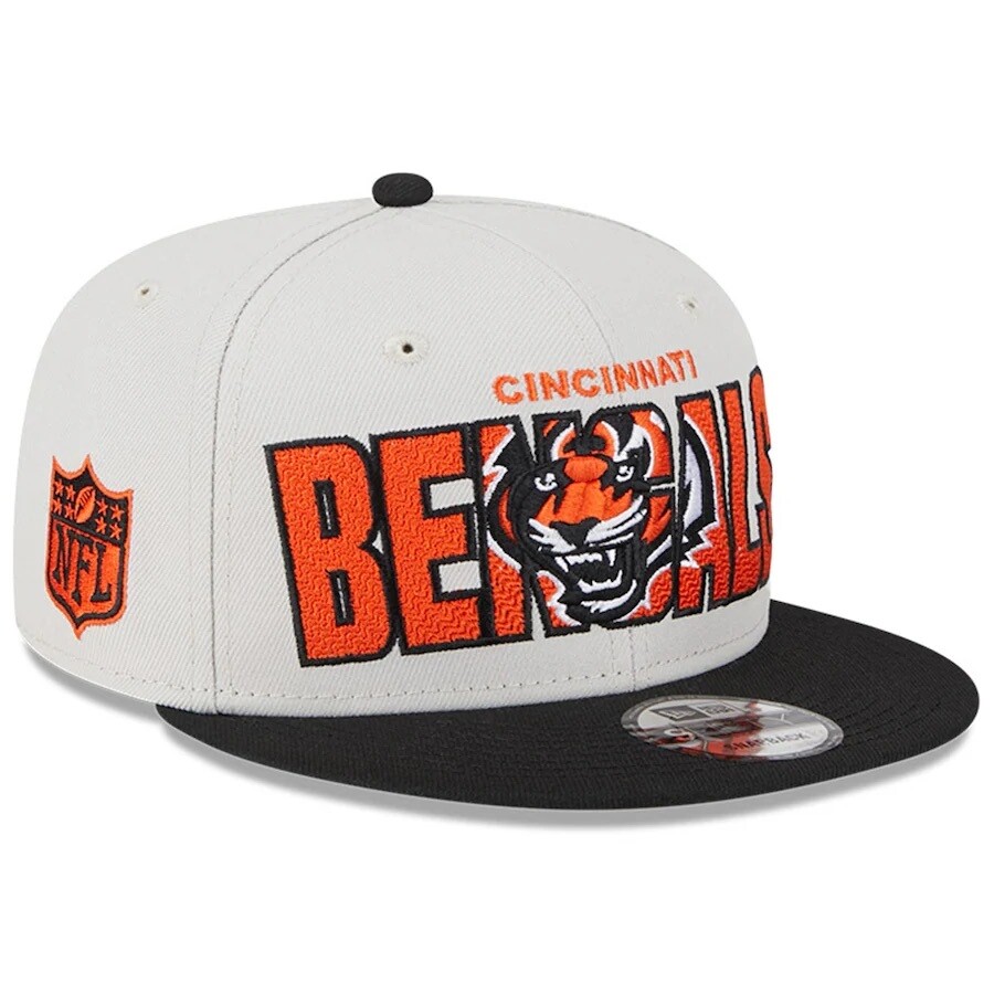 Cincinnati Bengals Men’s New Era Stone 2023 NFL Draft 9FIFTY Snapback Adjustable Hat