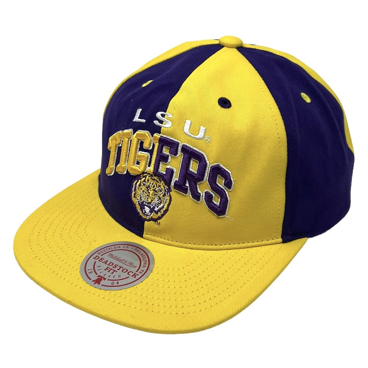 LSU Tigers Men’s Mitchell & Ness Pinwheel Snapback Adjustable Hat
