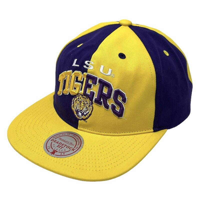 LSU Tigers Men’s Mitchell & Ness Pinwheel Snapback Adjustable Hat