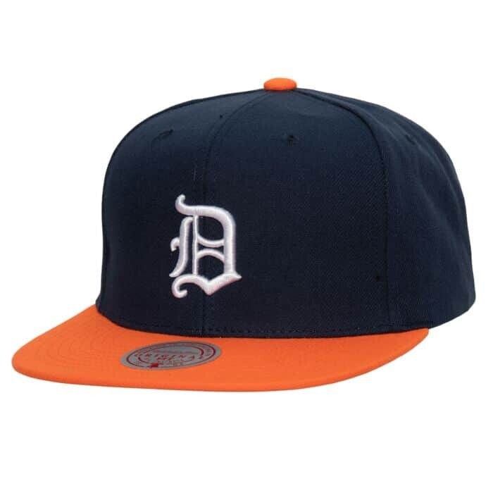 Detroit Tigers Men’s Navy Mitchell & Ness MLB Evergreen Pro Cooperstown Snapback Adjustable Hat