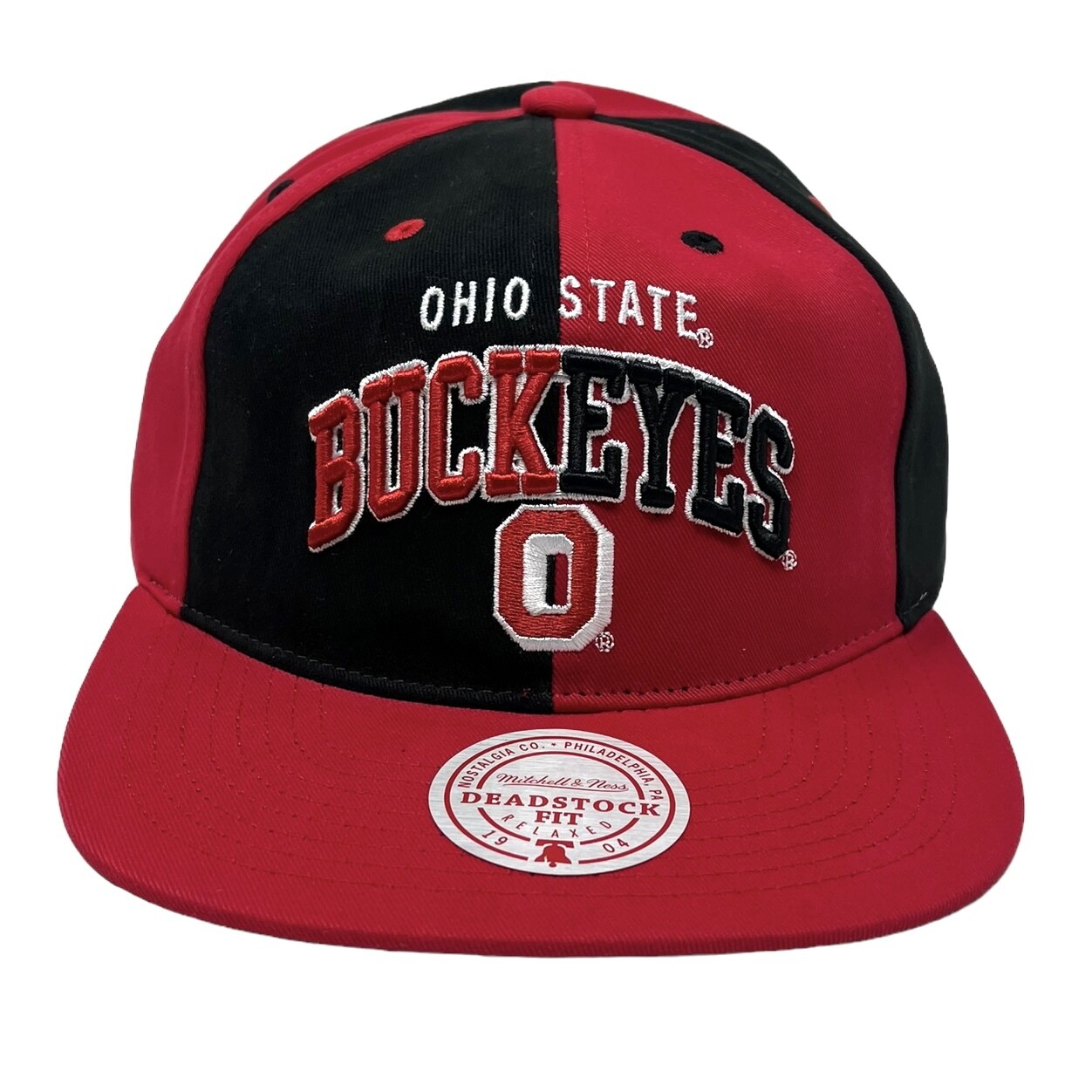Ohio State Buckeyes Men’s Mitchell & Ness Pinwheel Snapback Adjustable Hat