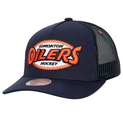 Edmonton Oilers Men’s Mitchell & Ness Team Seal Trucker Snapback Hat