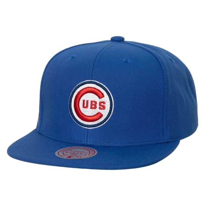 Chicago Cubs Men’s Blue  Mitchell & Ness MLB Evergreen Pro Cooperstown Snapback Adjustable Hat