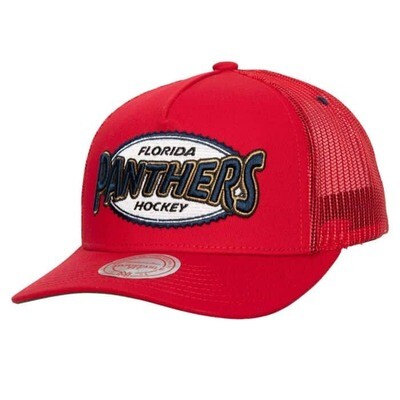 Florida Panthers Men’s Mitchell & Ness Team Seal Trucker Snapback Hat